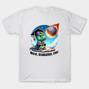 Worst Graduation Ever: Funny Dinosaur T-Shirt